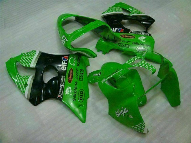 ABS Carenado Motocicleta Kawasaki ZX6R 00-02 - Verde Negro ABS Carenado Motocicleta Kawasaki ZX6R 00-02 - Verde Negro