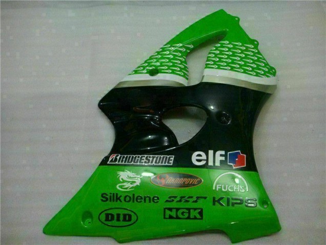 ABS Carenado Motocicleta Kawasaki ZX6R 00-02 - Verde Negro ABS Carenado Motocicleta Kawasaki ZX6R 00-02 - Verde Negro