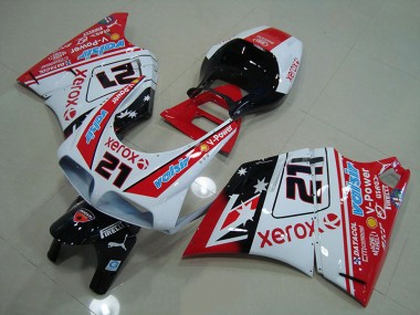 ABS Kits Carenado Moto Ducati 748 916 996 996S 93-05 - Rojo Blanco Xerox 21
