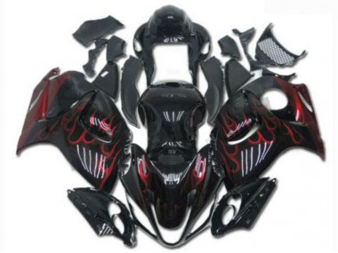 ABS Kits Carenado Moto Suzuki GSXR 1300 Hayabusa 08-19 - Negro Rojo