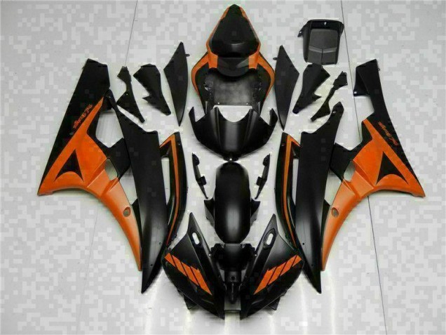 ABS Kits Carenado Moto Yamaha R6 06-07 - Naranja Negro ABS Kits Carenado Moto Yamaha R6 06-07 - Naranja Negro