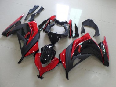 ABS Moto Plástica Kawasaki ZX 300R 13-16 - Rojo Negro