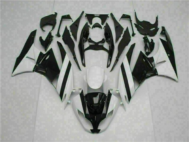 ABS Moto Plástica Kawasaki ZX6R 09-12 - Blanco Negro ABS Moto Plástica Kawasaki ZX6R 09-12 - Blanco Negro