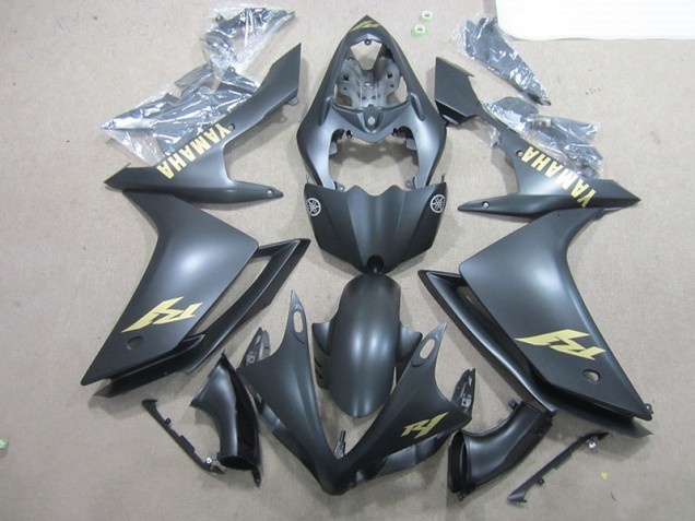 ABS Moto Plástica Yamaha R1 07-08 - Negro Oro Calcomanías ABS Moto Plástica Yamaha R1 07-08 - Negro Oro Calcomanías