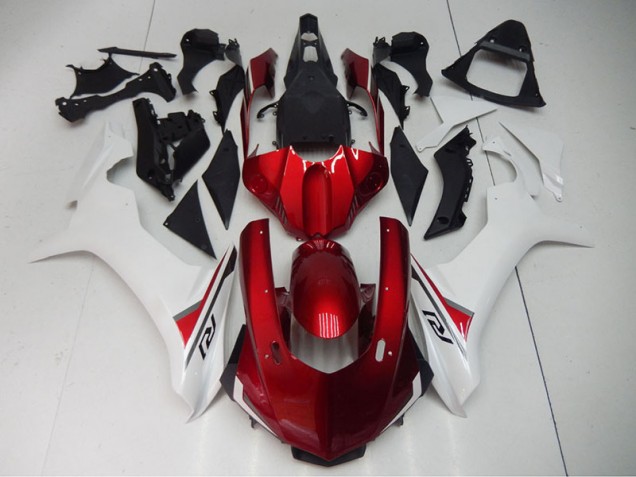 ABS Moto Plástica Yamaha R1 15-19 - Rojo Blanco ABS Moto Plástica Yamaha R1 15-19 - Rojo Blanco