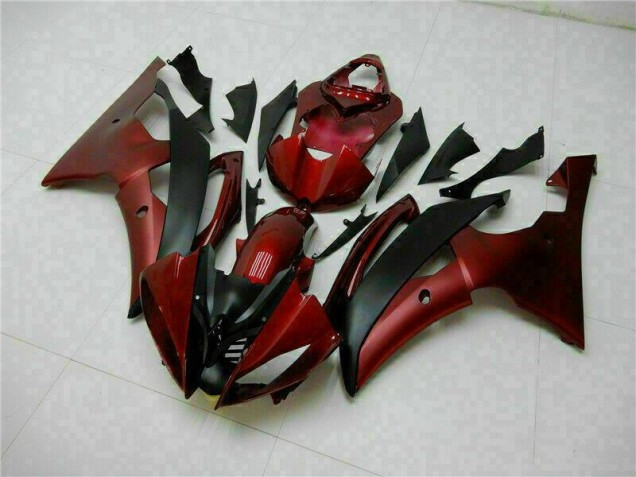 ABS Moto Plástica Yamaha R6 08-16 - Rojo Negro ABS Moto Plástica Yamaha R6 08-16 - Rojo Negro