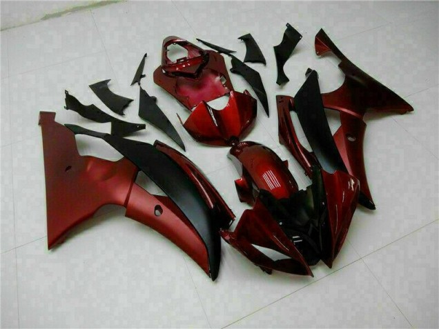 ABS Moto Plástica Yamaha R6 08-16 - Rojo Negro ABS Moto Plástica Yamaha R6 08-16 - Rojo Negro