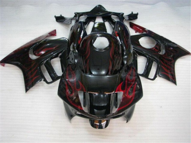 ABS Moto Plástico Honda CBR 600 F3 95-98 - Negro Rojo Llama ABS Moto Plástico Honda CBR 600 F3 95-98 - Negro Rojo Llama