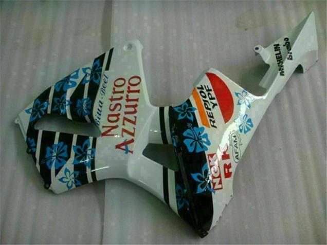 ABS Moto Plástico Honda CBR 600 RR 05-06 - Blanco Azul Nastro Azzurro 46 ABS Moto Plástico Honda CBR 600 RR 05-06 - Blanco Azul Nastro Azzurro 46