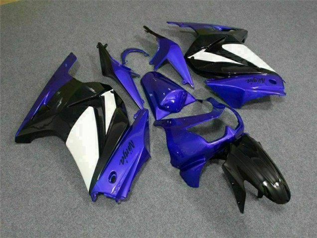 ABS Moto Plástico Kawasaki EX250 08-12 - Azul Blanco Negro Ninja ABS Moto Plástico Kawasaki EX250 08-12 - Azul Blanco Negro Ninja