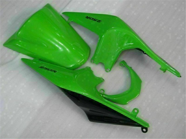 ABS Moto Plástico Kawasaki EX250 08-12 - Verde Negro Ninja ABS Moto Plástico Kawasaki EX250 08-12 - Verde Negro Ninja