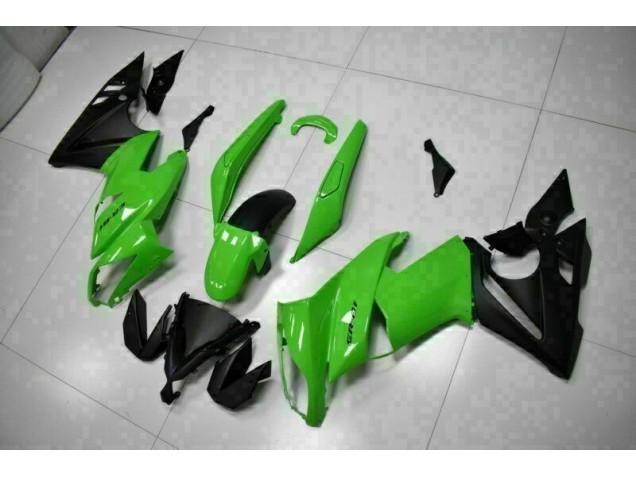 ABS Moto Plástico Kawasaki EX650 09-11 - Verde Negro ABS Moto Plástico Kawasaki EX650 09-11 - Verde Negro