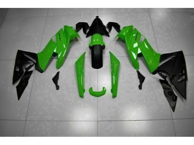 ABS Moto Plástico Kawasaki EX650 09-11 - Verde Negro ABS Moto Plástico Kawasaki EX650 09-11 - Verde Negro