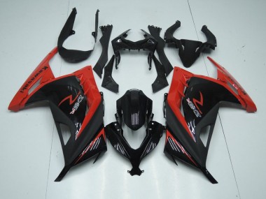 ABS Moto Plástico Kawasaki ZX 300R 13-16 - Rojo Negro