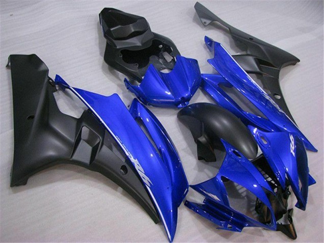 ABS Moto Plástico Yamaha R6 06-07 - Azul Negro ABS Moto Plástico Yamaha R6 06-07 - Azul Negro