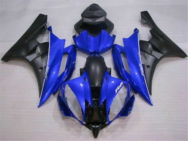 ABS Moto Plástico Yamaha R6 06-07 - Azul Negro ABS Moto Plástico Yamaha R6 06-07 - Azul Negro