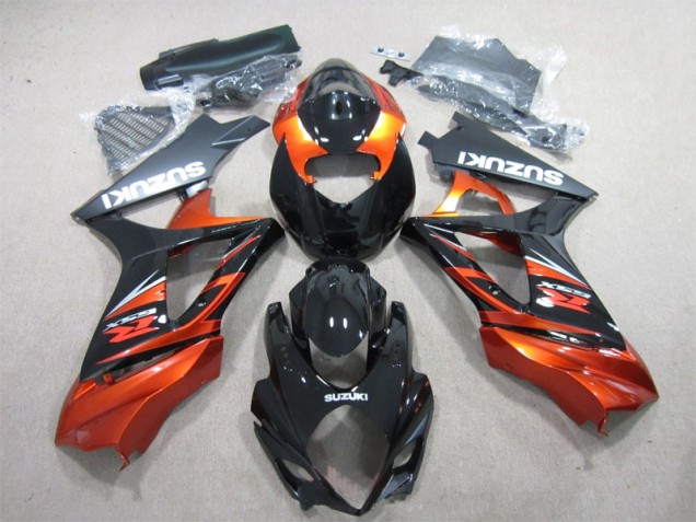 ABS Moto Plásticos Suzuki GSXR 1000 K7 07-08 - Negro Naranja ABS Moto Plásticos Suzuki GSXR 1000 K7 07-08 - Negro Naranja