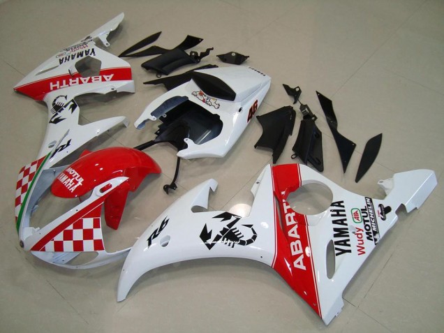 ABS Moto Plásticos Yamaha R6 03-05 - Rojo Blanco ABS Moto Plásticos Yamaha R6 03-05 - Rojo Blanco