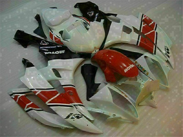 ABS Moto Plásticos Yamaha R6 06-07 - Rojo Blanco ABS Moto Plásticos Yamaha R6 06-07 - Rojo Blanco