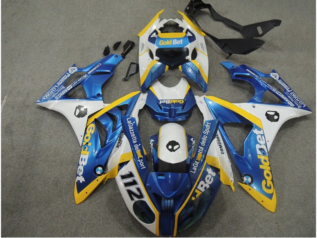 Carenado Moto BMW S1000RR 09-14 - Blanco Azul GoldBet 112 Carenado Moto BMW S1000RR 09-14 - Blanco Azul GoldBet 112