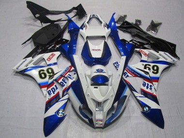 Carenado Moto BMW S1000RR 09-14 - Blanco Azul Sterilgarda 69