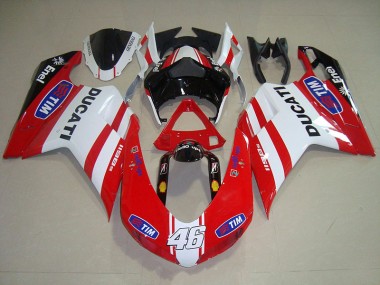 Carenado Moto Ducati 1098 07-14 - Rojo Blanco Tim 46