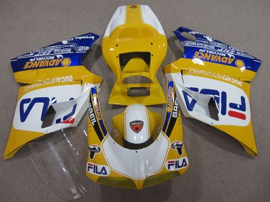 Carenado Moto Ducati 748 93-05 - Amarillo Blanco Fila
