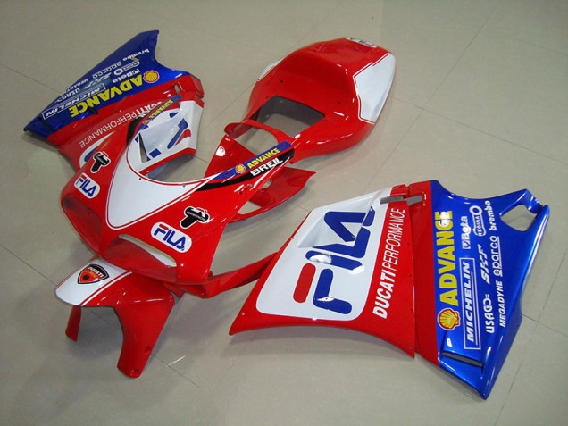 Carenado Moto Ducati 748 93-05 - Rojo Azul Fila Carenado Moto Ducati 748 93-05 - Rojo Azul Fila