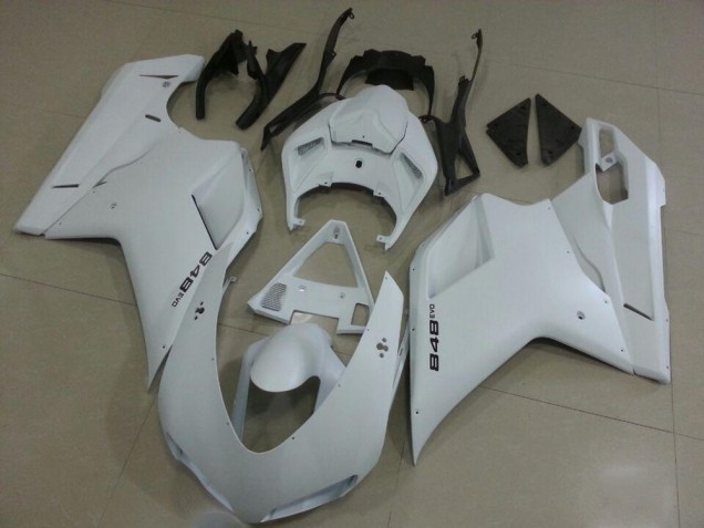 Carenado Moto Ducati 848 1098 1198 07-14 - Mate Blanco Carenado Moto Ducati 848 1098 1198 07-14 - Mate Blanco