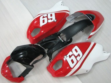 Carenado Moto Ducati Monster 696 08-12 - Negro Rojo Blanco 69