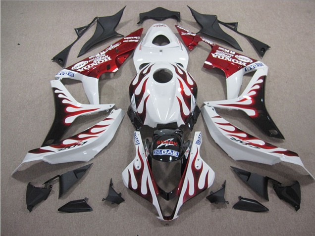 Carenado Moto Honda CBR 1000 RR 04-05 - Blanco Rojo Llama Tiburón Carenado Moto Honda CBR 1000 RR 04-05 - Blanco Rojo Llama Tiburón
