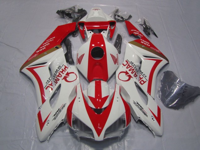 Carenado Moto Honda CBR 1000 RR 04-05 - Blanco Rojo PRAMAC