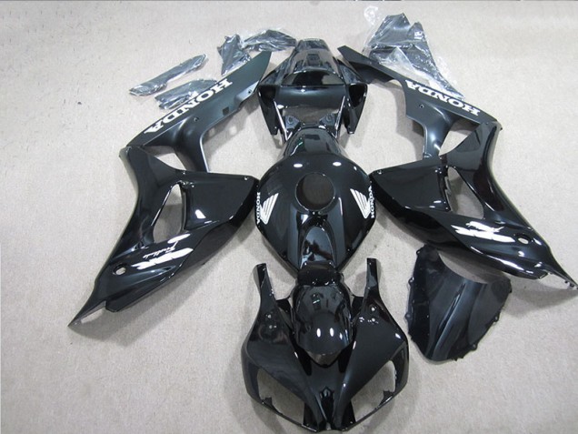 Carenado Moto Honda CBR 1000 RR 06-07 - Negro Blanco Calcomanía Carenado Moto Honda CBR 1000 RR 06-07 - Negro Blanco Calcomanía