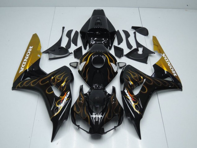 Carenado Moto Honda CBR 1000 RR 06-07 - Negro Oro Llama Carenado Moto Honda CBR 1000 RR 06-07 - Negro Oro Llama