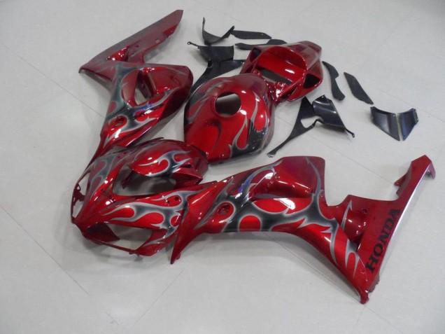 Carenado Moto Honda CBR 1000 RR 06-07 - Rojo Plata Llama Carenado Moto Honda CBR 1000 RR 06-07 - Rojo Plata Llama