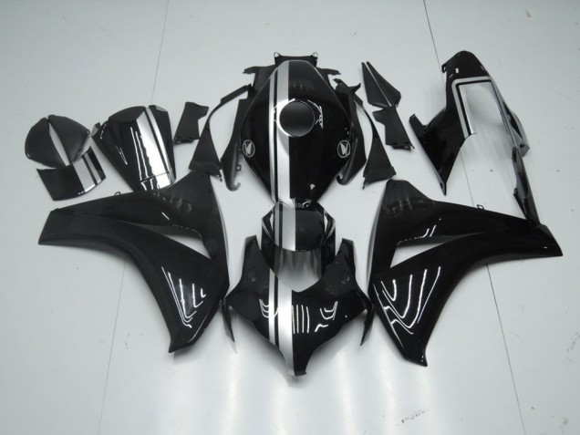 Carenado Moto Honda CBR 1000 RR 08-11 - Brillante Negro con Plata Raya Carenado Moto Honda CBR 1000 RR 08-11 - Brillante Negro con Plata Raya