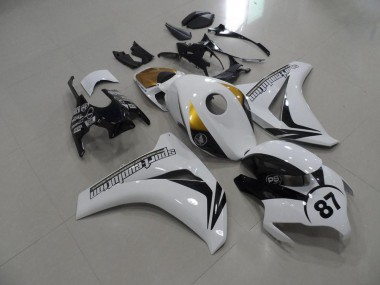 Carenado Moto Honda CBR 1000 RR 08-11 - Negro y blanco y dorado