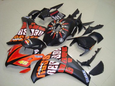 Carenado Moto Honda CBR 1000 RR 08-11 - Rossi Negro Mate