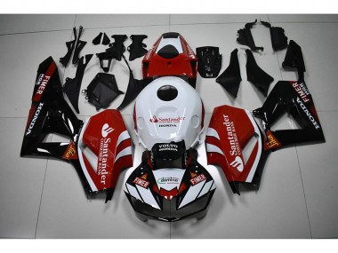 Carenado Moto Honda CBR 1000 RR 12-16 - Negro Blanco Rojo Santander