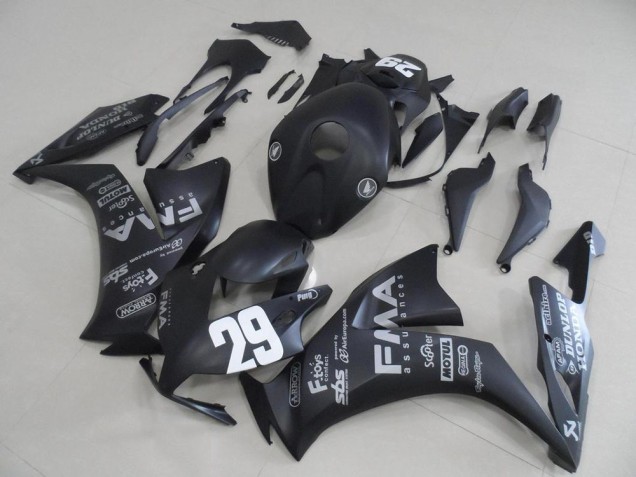 Carenado Moto Honda CBR 1000 RR 12-16 - Negro Mate Gris Calcomanías 29