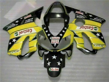 Carenado Moto Honda CBR 600 F4i 01-03 - Amarillo Negro Castrol Cycle World