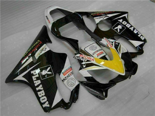 Carenado Moto Honda CBR 600 F4i 01-03 - Amarillo Plata Negro Playboy Carenado Moto Honda CBR 600 F4i 01-03 - Amarillo Plata Negro Playboy