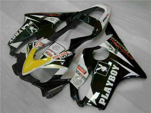 Carenado Moto Honda CBR 600 F4i 01-03 - Amarillo Plata Negro Playboy Carenado Moto Honda CBR 600 F4i 01-03 - Amarillo Plata Negro Playboy