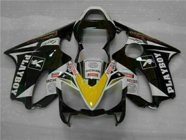 Carenado Moto Honda CBR 600 F4i 01-03 - Amarillo Plata Negro Playboy