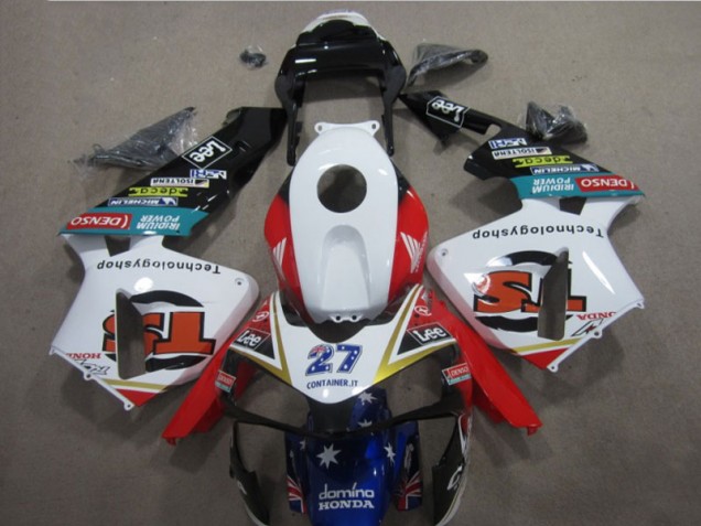 Carenado Moto Honda CBR 600 RR 03-04 - Blanco Rojo Azul 27