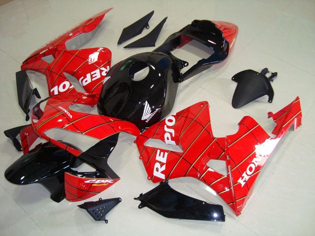 Carenado Moto Honda CBR 600 RR 03-04 - Negro Hombre Araña Repsol