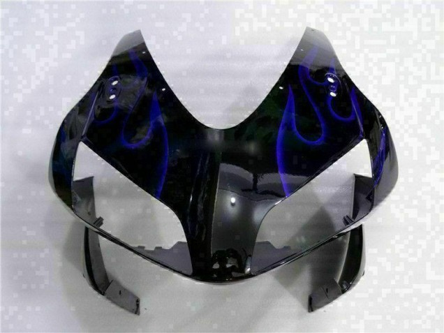 Carenado Moto Honda CBR 600 RR 03-04 - Negro con Azul Llama