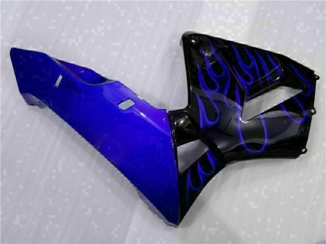 Carenado Moto Honda CBR 600 RR 03-04 - Negro con Azul Llama