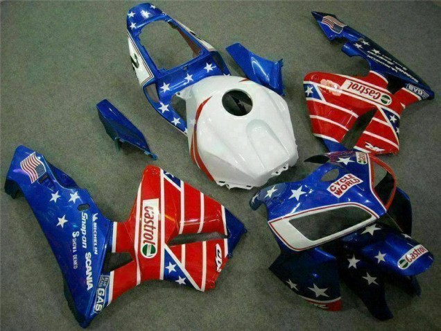 Carenado Moto Honda CBR 600 RR 05-06 - Azul Rojo Cycle World Castrol Carenado Moto Honda CBR 600 RR 05-06 - Azul Rojo Cycle World Castrol