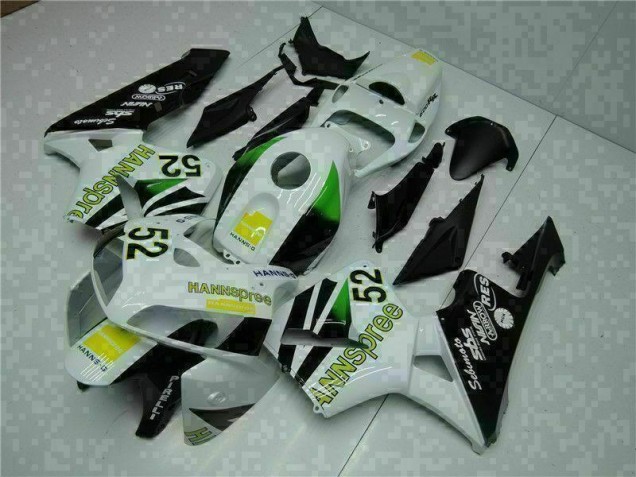 Carenado Moto Honda CBR 600 RR 05-06 - Blanco Amarillo Verde 52 Carenado Moto Honda CBR 600 RR 05-06 - Blanco Amarillo Verde 52